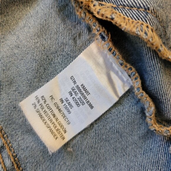 Kids Route 66 Denim Jacket Size Small Medium Wash Cotton Blend Jj3525 - Picture 5 of 6